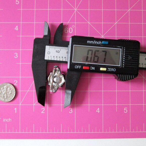 Statement Ring Sterling Silver 925 Pink Cushion Cut Pink Crystal Size 10 1/2 - Picture 6 of 13